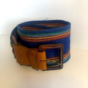 Talbots Fabric Belt, Multicolor, Size Medium. Made In The USA